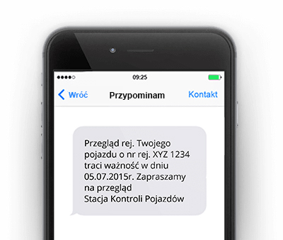 Przypomnienie o badaniu technicznym
